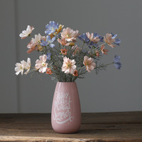 Fleurs artificielles en soie Cosmos pour la décoration de la maison, fleurs Galsang, arrangement floral pour mariage, décoration de table de fête, bouquet