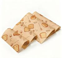 Papier sulfurisé personnalisé avec logo pour chocolat, bonbons, nourriture, hamburgers, sandwichs, cuisson, emballage