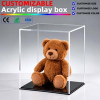 Boîte en acrylique sur mesure, taille et couleur personnalisées, anti-poussière, pour poupées, modèles, statues, CE RoHS