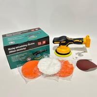Polisseuse orbitale aléatoire sans fil 21V avec écran numérique 125mm, polisseuse de voiture compatible avec batterie DeWalt 20V pour auto et bricolage