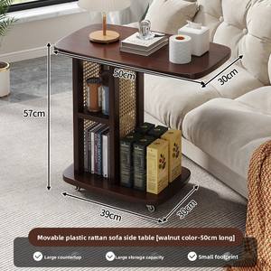 Tavolino da Caffè in Bambù Rimovibile dal Design Moderno e Minimalista, Multiuso per Soggiorno, Camera da Letto, Casa in Affitto - Product Image 6