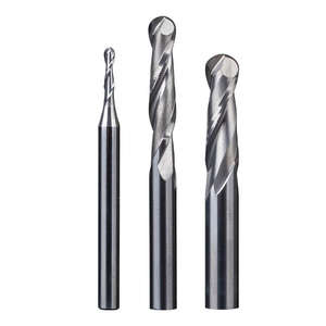 Huhao 3.175 bóng cuối nhà máy cắt hrc55 2 Sáo 2F bán buôn sản xuất OEM <span class=keywords><strong>tungsten</strong></span> <span class=keywords><strong>carbide</strong></span> endmill CNC 2508 - Product Image 3
