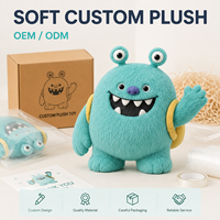 Peluche personnalisée bleue « Petit Monstre » – Fabricant direct d'usine OEM/ODM, vente en gros d'animaux en peluche amusants, faible MOQ