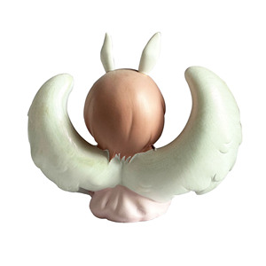 Usine en gros personnalisé mignon oreilles de <span class=keywords><strong>lapin</strong></span> ange fille Statue résine artisanat ornement décoration de la maison fille cadeau - Product Image 3