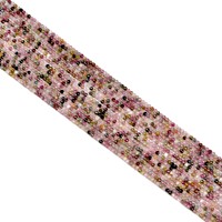 Perles en vrac professionnelles de tourmaline et d'agate colorées de 2/3/4 mm, pierres précieuses naturelles à changement de couleur pour la bijouterie