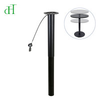 Support de bureau mobile en aluminium pour ordinateur portable, réglable en hauteur, robuste et moderne, avec vérin pneumatique haute performance, pour usage extérieur et salle à manger