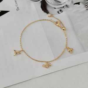 Dylam Stylish <b>Cute</b> Design Jewel Link Chain 5A Cubic Zirconia Bird Bee Pendant <b>Bracelets</b> for Women Daily Wear Jewelry - Product Image 5