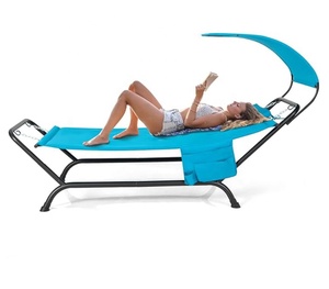 Hamaca con dosel de jardín para exteriores con personalización de colores con sombrilla - Product Image 1