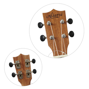 Ukelele Aiersi de 21 Pulgadas, Ukelele de Caoba de 4 Cuerdas, Guitarra Hawaiana Soprano, Precio Económico de Fábrica en China, Instrumento Ukelele al por Mayor - Product Image 5
