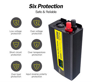 Inverseur avec type-c USB 500 Watt <span class=keywords><strong>convertisseur</strong></span> de puissance hors réseau dc <span class=keywords><strong>12v</strong></span> 24v auto ac 220v <span class=keywords><strong>230v</strong></span> 500 w onduleur à onde sinusoïdale pure - Product Image 3