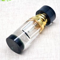 Botol semprot kabut halus isi ulang, semprotan parfum Attar kaca kristal Arab 1ml 2ml 3ml dengan tongkat kaca