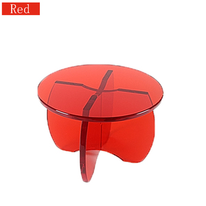 Ánh Sáng Sang Trọng Nhỏ Vòng Phân Acrylic Phân Giày Thay Đổi Trong Suốt Đơn Giản Thấp Phân Phòng Khách - Product Image 2