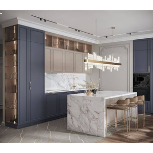 Custom Kitchen Island Counter <strong>Marble</strong> Quartz Solid Surface Kitchen Cabinet <strong>Cupboard</strong> Counter - Product Image 6