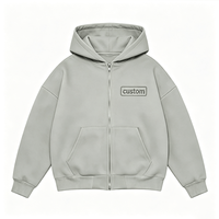 Sweat-shirts personnalisés de haute qualité, vente en gros, broderie appliquée, fermeture éclair intégrale, sweat-shirt épais