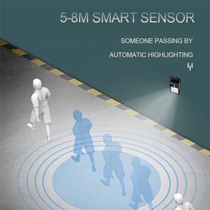 Уличный водонепроницаемый светодиодный светильник на солнечных батареях IP65 с 20 светодиодами, датчиком движения PIR и резервным аккумулятором для садового и уличного освещения - Product Image 5