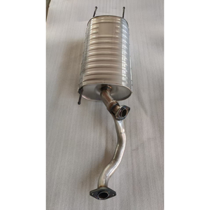 Silencieux d'échappement en acier inoxydable poli miroir de 1,5 mm d'épaisseur avec garantie d'un an pour Land Cruiser LX470 4,7 L de 1998 à 2007 - Product Image 5