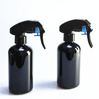 Bouteille de pulvérisation pour animaux de compagnie de 250 ml (8 oz) avec tête de pulvérisation bleue, vaporisateur à gâchette, distributeur de lotion pour barbier, salon de coiffure