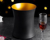 Seau à glace champagne noir avec or 5L