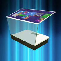 Écran tactile intelligent en cristal Transparent, tout-en-un éthéré, le projecteur holographique lévitera l'écran volant