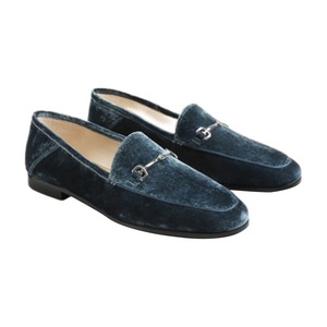 Choozii – mocassins en velours vert noirâtre pour femmes, chaussures à boucle plate pour dames, nouvelle mode - Product Image 1