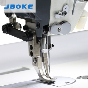 JAOKE New Computerized Flat-Bed Single Needle Iron Industrial Sewing Machine Top & Bottom Feed Direct Drive Thick Leather Fabric - Product Image 3