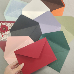 Sobres Personalizados con Forro para Invitaciones de Boda, Eventos, Sobres de Papel Verde Militar, Papelería para Fiestas de Matrimonio - Product Image 6
