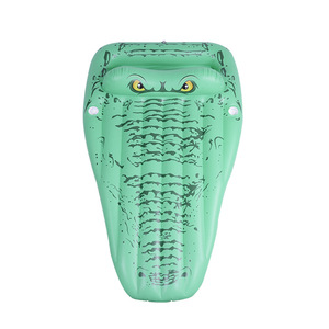 Bouée gonflable crocodile en PVC pour 1 personne, jouet aquatique pour piscine, utilisation en extérieur - Product Image 1