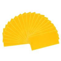 Feuille de fondation de ruche en plastique jaune, feuille de fondation de ruche pour cadres de ruche profonds