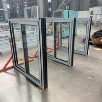 Fenêtre coulissante en PVC résistant au vent, structure interne renforcée