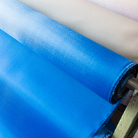 Haute température 550 ° Tissu en fibre de verre C ignifuge bleu, tissu pour rideau de soudage, homologué CE, couleur personnalisée disponible