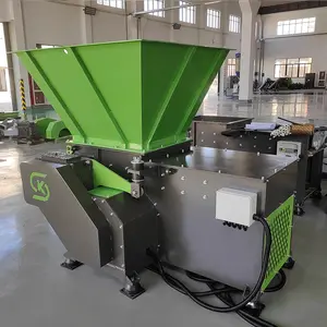 Zware Dubbele As Industriële Kan Ijzer Aluminium Auto Staal Crusher Verpletterende Shredder Machine Schroot Shredder