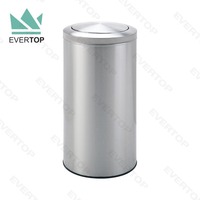Conteneur à déchets commerciaux DB-40B de 15 gallons Structure debout Grande poubelle avec couvercle en dôme pivotant Poubelle