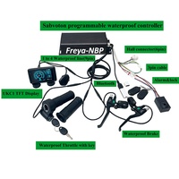 Kit moteur de moyeu de roue pour vélo électrique étanche MTX39, 110 km/h, QS205 V3 150 mm, 72V 5000W, contrôleur Sabvoton V2 100A, UKC1+