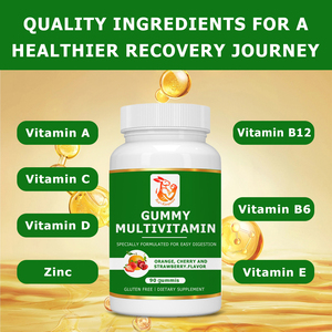 Gummies วิตามินรวมที่มีวิตามินและแร่ธาตุสนับสนุนการฟื้นฟูเพื่อสุขภาพที่ดี - Product Image 4