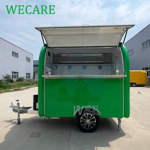 WECARE Street Foodtruck Vending Boba Tea Coffee Smoothie Juice Bar Ice Cream Food Truck Mobile Hot Dog Chariot à café Remorque - Product Image 2