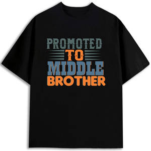 Camiseta Promocionada 'Tío Medio' para Hombre, 100% Algodón, 180 g/m², Corte Regular, Cuello Redondo, Manga Corta, Jersey Estampado, Anti-Encogimiento - Product Image 1