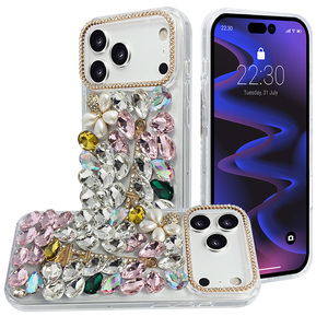 Funda de Teléfono Premium KINGSOUL Estética con Diamantes, TPU+PC+Vidrio, para 14/15/16, Antigolpes, Diseño de Mariposa Personalizado - Product Image 2