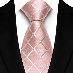 8cm Deep Purple Navy Men's Classic Silk Plaid Tie Men's Formal Business Office Wedding Accessories Tie Men's Gift Party