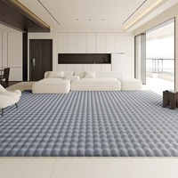 Tapis d'intérieur moderne en fausse fourrure de lapin, multi-couleurs, fait à la machine, antidérapant, à poils longs, adapté aux animaux domestiques, pour salon