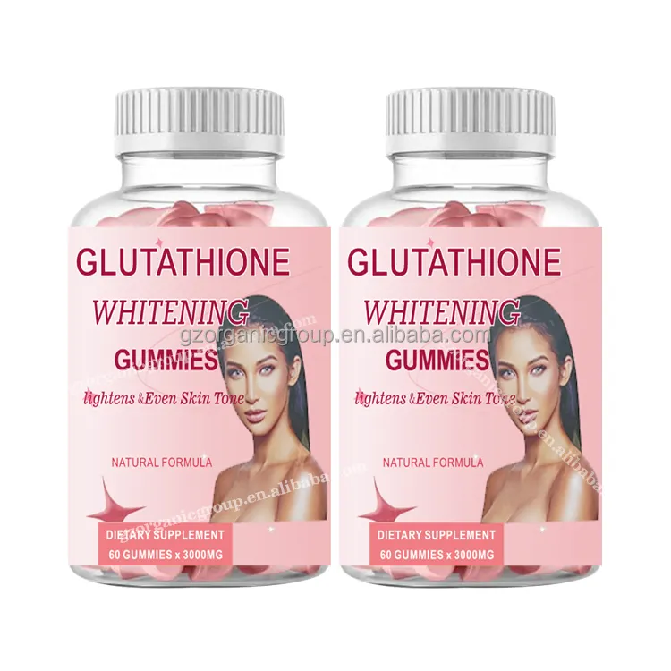 علامة خاصة Gsh Glutathione مكمل لبان تفتيح البشرة يزيل البقع الداكنة اللثوية