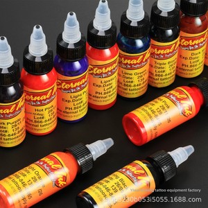 Kit de Tinta para Tatuajes de Pigmento Chino, Práctica Étnica Nacional, Set de 25/16 Colores - Product Image 1