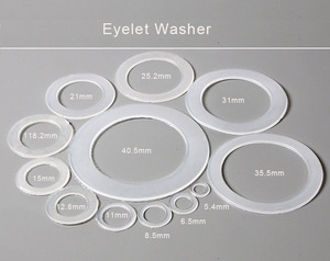 YYX Transparent Protective Rings Garment <strong>Plastic</strong> Washer for <strong>Eyelets</strong> <strong>Snap</strong> Botton - Product Image 2