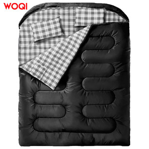 <span class=keywords><strong>Sac</strong></span> <span class=keywords><strong>de</strong></span> <span class=keywords><strong>couchage</strong></span> <span class=keywords><strong>double</strong></span> <span class=keywords><strong>grand</strong></span> format en flanelle WOQI pour adultes, camping, randonnée, <span class=keywords><strong>sac</strong></span> à dos, sacs <span class=keywords><strong>de</strong></span> <span class=keywords><strong>couchage</strong></span> pour 2 personnes, adapté aux températures froides - Product Image 1