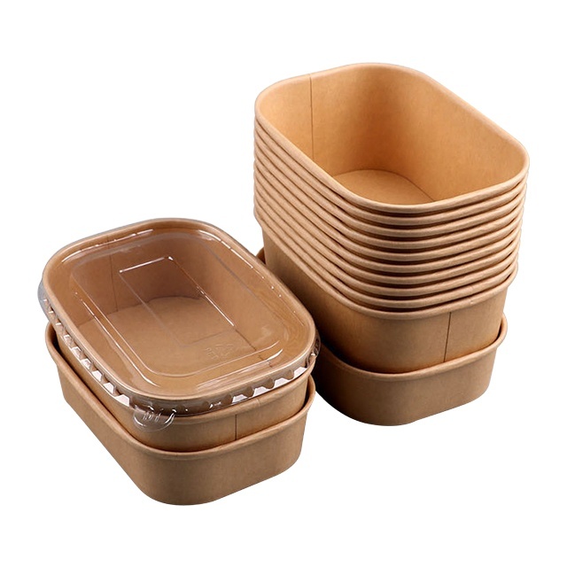 Disposable Custom Takeaway Kraft Paper Food