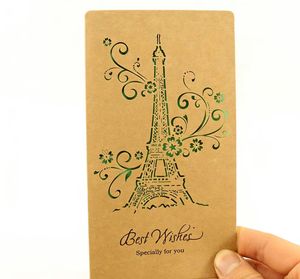 Tarjetas de Papel Kraft Vintage con Diseño Largo y Hueco, las Más Vendidas, para el Día del Padre, Notas de Felicitación Premium para Sorprender al Día del Padre - Product Image 1