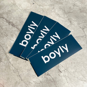 Novedad: Pegatinas de Vinilo Azul Marino de Lujo y Alta Calidad - Pegatinas Personalizadas con Logotipo de Marca para Empaque - Product Image 4