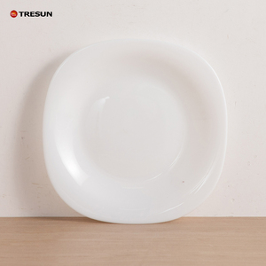 Transparent Color Opal Glass <b>Dinner</b> <b>Set</b> Glass <b>Dinner</b> Plates Soup Bowl Salad Bowl <b>Wholesale</b> Opal Glass Dessert Plate - Product Image 6