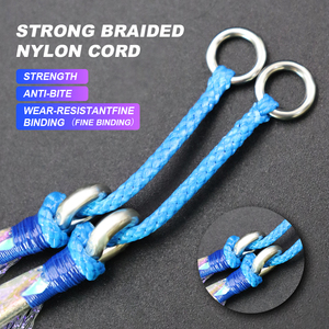 1/0 ~ 11/0 Thép Carbon Cao Màu Lông Lụa Sáng Ràng Buộc Dòng Với Vòng Lặp Mustad Câu Cá Móc Với Thép gai Hỗ Trợ Móc Giải Quyết - Product Image 4