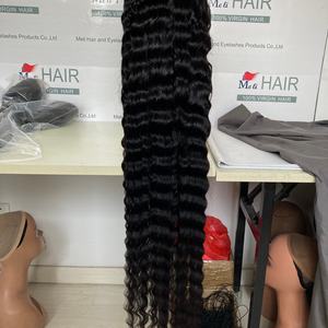 Cabello Brasileño de 32-40 Pulgadas de Largo, Ondulado Profundo, para Peluca, 150% de Densidad, Sin Enredos, Personalizable - Product Image 5