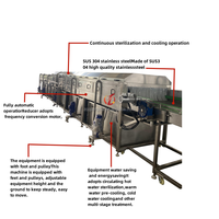 Tunnel de pasteurisation par pulvérisation à remplissage à chaud 4000*800 pour jus, lait, café, équipement de stérilisation de bouteilles PET